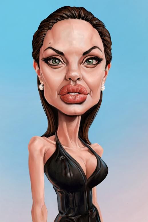 Digital Hand Made  celebrities  funny caricatures
